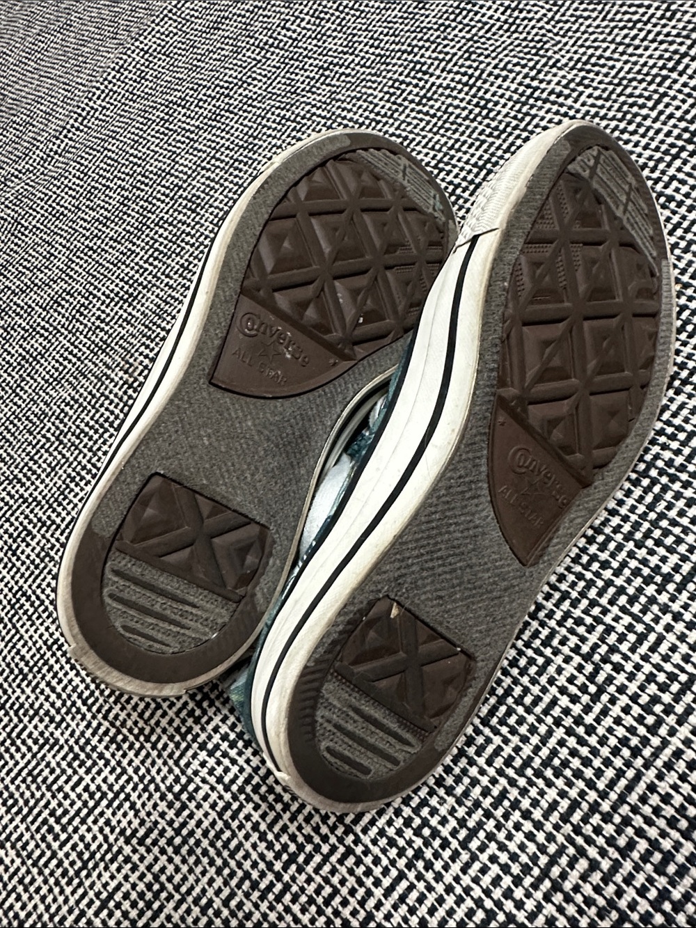 Converse Off-White Canvas High-Top Sneakers - Picture 2 of 4